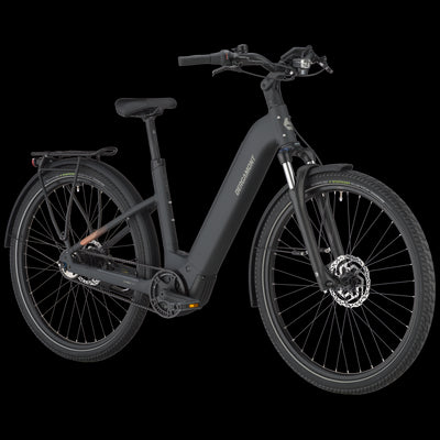 Bergamont E-Horizon Tour 20 Belt Wave Electric Hybrid Bike In Flaky Black-image-3