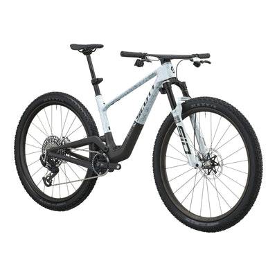 SCOTT Spark RC World Cup Evo in Rush White/Carbon Black, side view