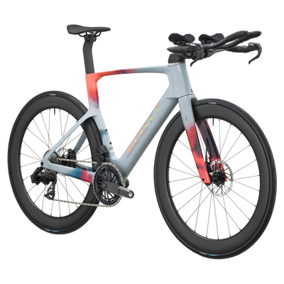 SCOTT Foil RC TRI in Narwal Grey/Gloaming Orange, side view