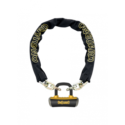 OnGuard Mastiff Chain Lock in Black/Yellow