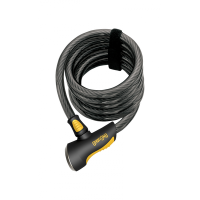 OnGuard Doberman Cable Lock 12mm in Black/Yellow