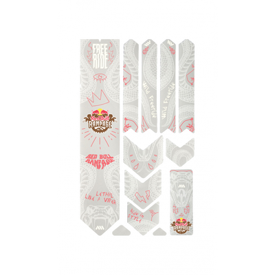 All Mountain Style Frame Guard Extra - Red Bull Rampage Freeride in White