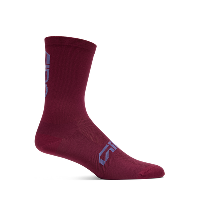 2026 GIRO Comp Racer High Rise Unisex Cycling Socks in Dark Maroon