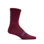 2026 GIRO Comp Racer High Rise Unisex Cycling Socks in Dark Maroon