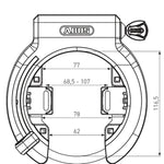ABUS Frame Lock 6950M AM R BK XPlus GRANIT