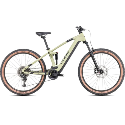 2024 Cube Stereo Hybrid 120 One 625 Hybrid Bike In Olive/Green