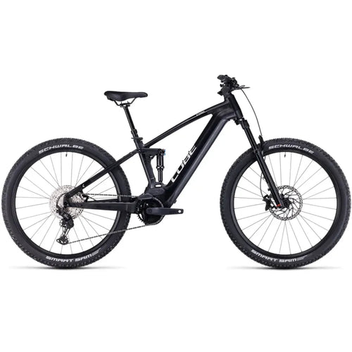 2024 Cube Stereo Hybrid 120 SLX 750 Electric Mountain Bike in Black