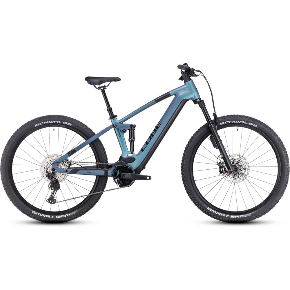 cube stereo hybrid 120 sl 750 allroad 2023 2023 Cube Stereo Hybrid 120 ABS 750 Electric Mountain Bike in Blue