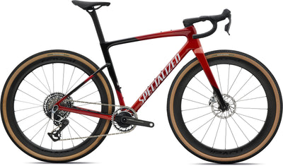 Specialized Crux 5 S-Level SRAM RED XPLR AXS Carbon Gravel Bike in Redwood Metallic/White | 2027