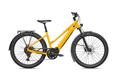 2026 Specialized Turbo Vado 4.0 Step-Through Electric Hybrid Bike in Gloss California Sunshine