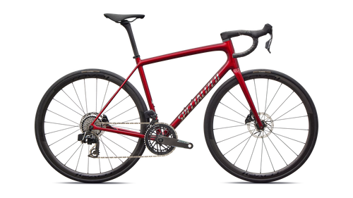2026 Specialized Aethos 2 Pro SRAM Force AXS Carbon Road Bike in Gloss Red