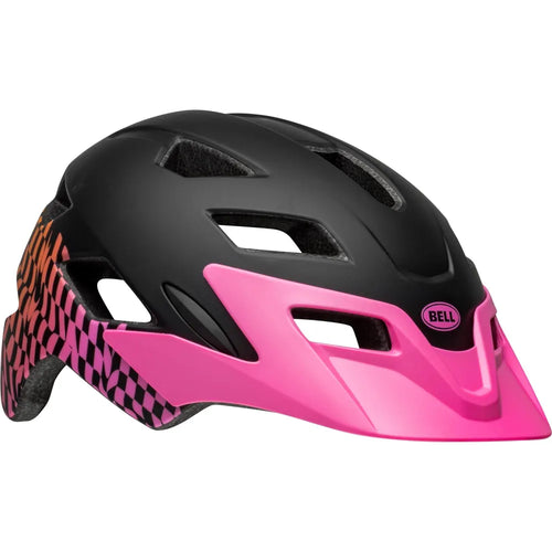 Bell Sidetrack Child Bike Helmet In Black and Pink