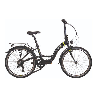 Dahon Briza D8 folding bike in Obsidian, side view