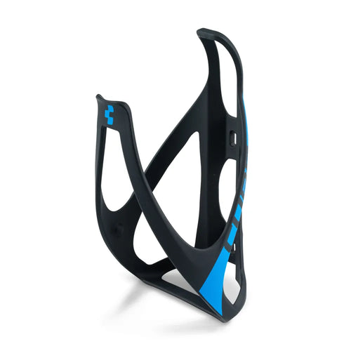 Cube HPP Bottle Cage in Matt Black and Blue
