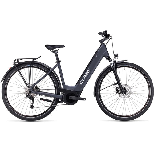 2023 Cube Touring Hybrid One 500 Easy Entry Electric Bike in Grey
