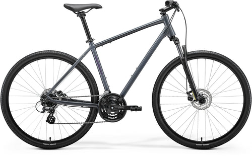 2027 Merida Crossway 10 Hybrid Bike In Glossy Cool Grey