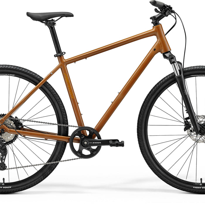 2026 Merida Crossway 20 Hybrid Bike in Silk Fall Leaf Brown