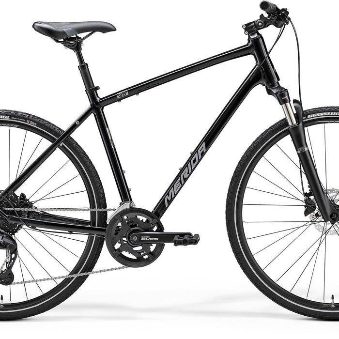2024 Merida Crossway 300 Hybrid Bike in Black
