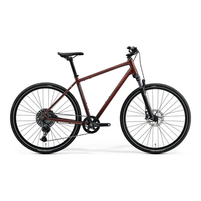 2027 Merida Crossway 700 Hybrid Bike In Glossy Elegant Wildberry