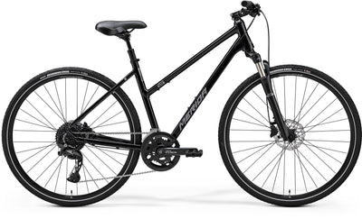 2024 Merida Crossway 300 Womens Hybrid Bike in Black