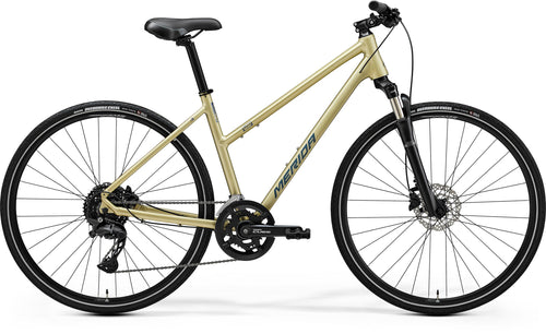 2025 Merida Crossway 300 Womens Hybrid Bike in Beige