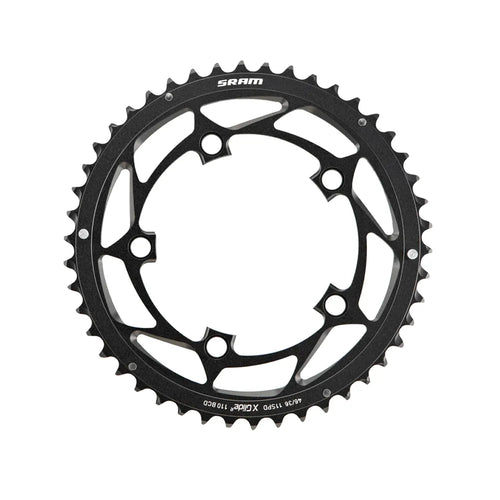 SRAM 11-Speed Road 46t Chain Ring X-Glide YAW s2 Hidden Bolt in Black