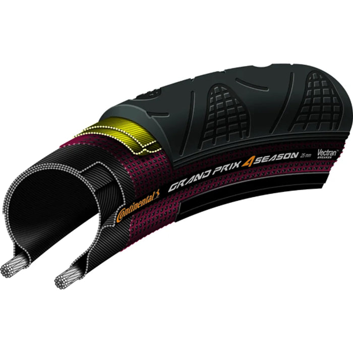 Continental Grand Prix 4 Season Clincher Road Tyre in Black