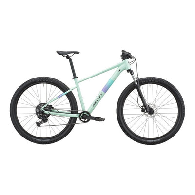 SCOTT Contrail 40 Hardtail Mountain Bike in Mint Green, side view