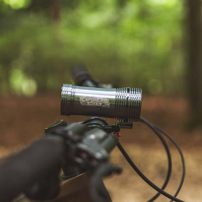 2026 Exposure Race Mk19 Front Bike Light in Gun Metal Black
