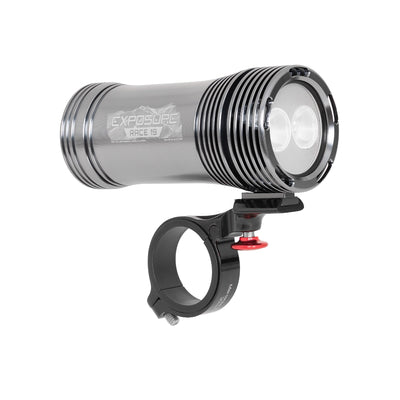 2026 Exposure Race Mk19 Front Bike Light in Gun Metal Black