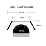 Kinesis Fend Off 40mm Mudguards Black