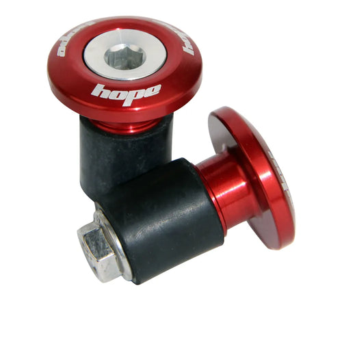 Hope Grip Doctor Handlebar Plugs in Red