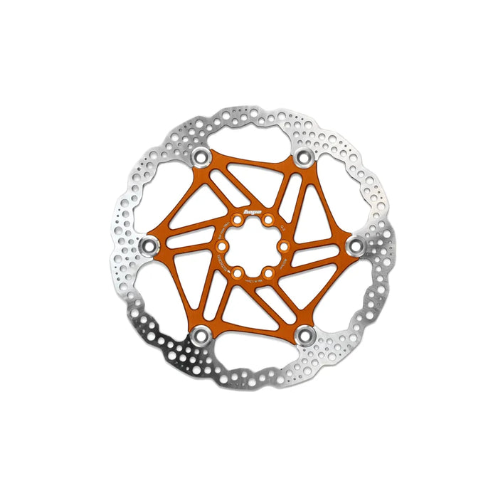 Hope 6 Bolt Floating Disc - 203mm in Orange