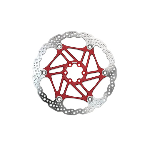 Hope 6 Bolt Floating Disc - 203mm in Red