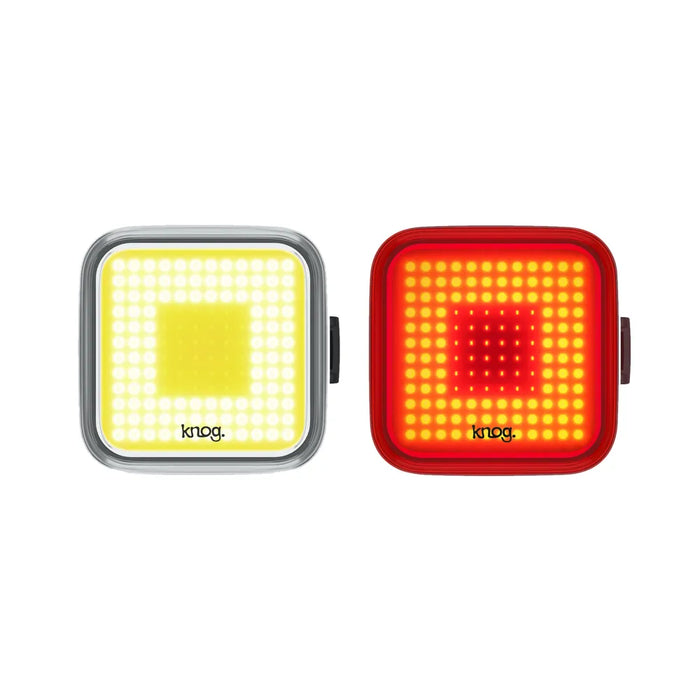 Knog Blinder Bike Lights Square Twinpack in Black
