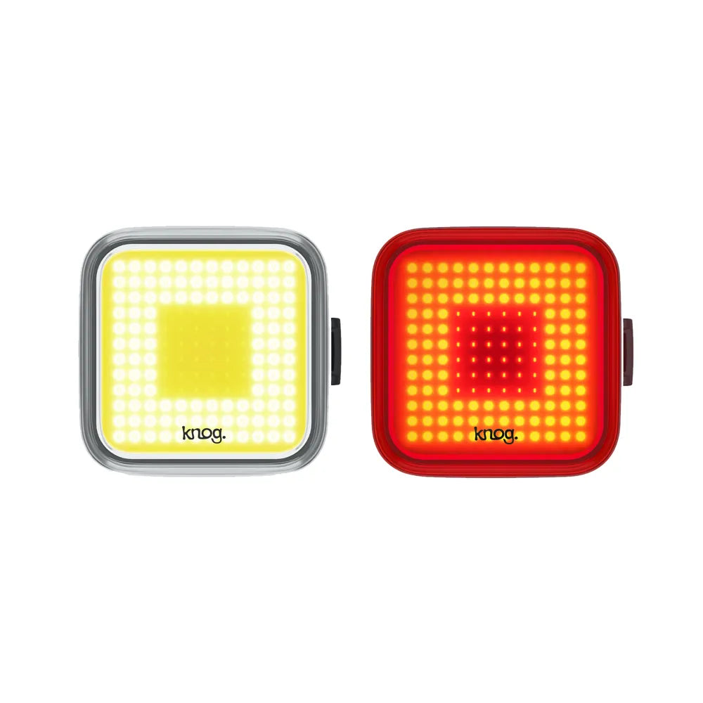 Knog Blinder Bike Lights Square Twinpack in Black