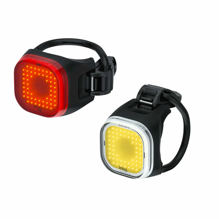 Knog Blinder Mini Square Twinpack Bike Lights in Black
