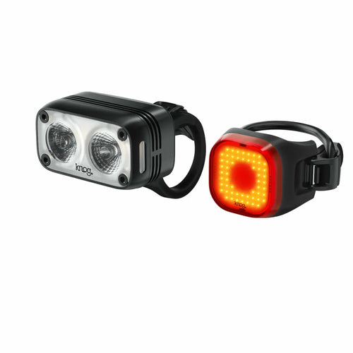 Knog Blinder Road 400 and Blinder Mini Square Light Set