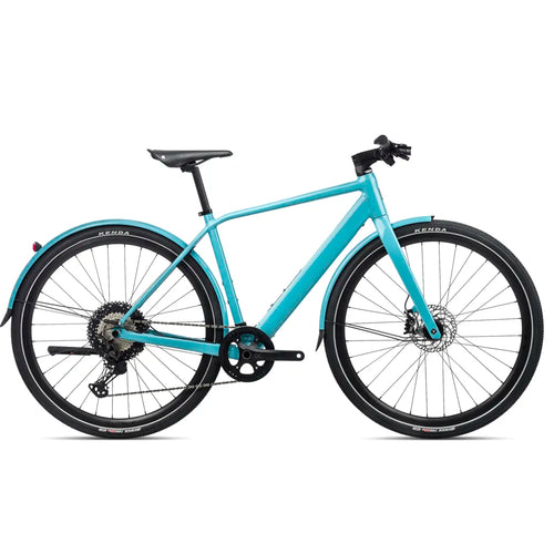 Orbea Vibe H10 Hybrid Electric Bike With Mudguards in Blue