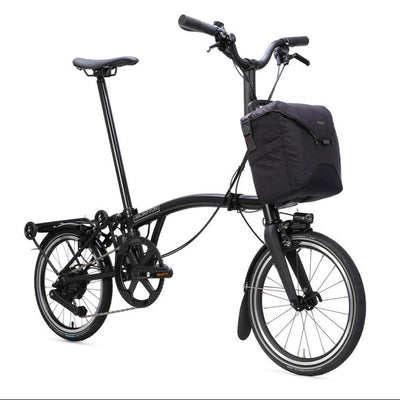 2026 Brompton P Line Electric Folding Bike in Matt Black with SuperRoll+ - e-Motiq system