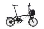 2026 Brompton P Line Electric Folding Bike in Matt Black with SuperRoll+ - e-Motiq system