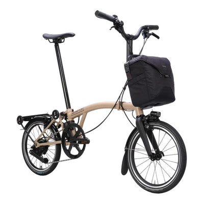 2026 Brompton P Line Electric Folding Bike in Dune Sand