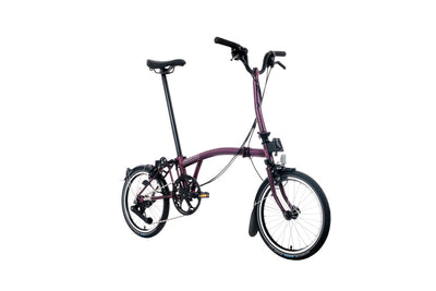 2026 Brompton C Line 12-speed Folding Bike in Amethyst Lacquer