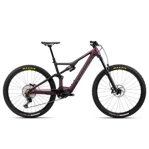 2023 Orbea RISE H10 Electric Mountain Bike in Metallic Mulberry