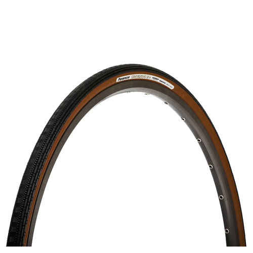 Panaracer Gravelking Semi Slick Plus Folding Tyre: BLACK/BROWN 700x28c