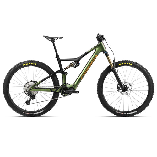 2024 Orbea Rise M10 Electric Mountain Bike in Chameleon Goblin Green