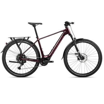 2024 Orbea Kemen 30 Electric Hybrid Bike in Metallic Burgundy Red