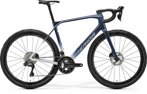 2027 Merida Scultura Endurance 9000 Road Bike In Silk Mountain Dust Blue