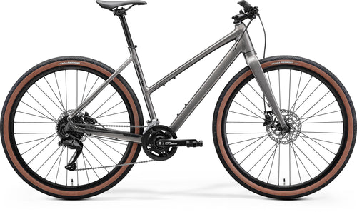 2027 Merida Speeder 200 Womens Hybrid Bike In Warm Slate Grey