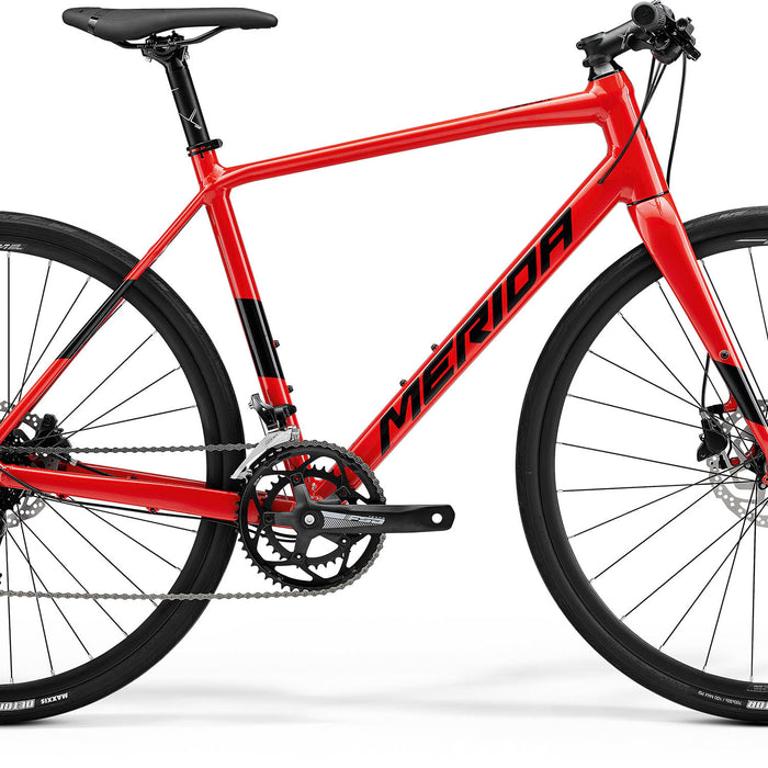 2024 Merida Speeder 200 Hybrid Bike in Red